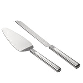 Lismore Diamond Cake Knife & Server Silver, Set of 2